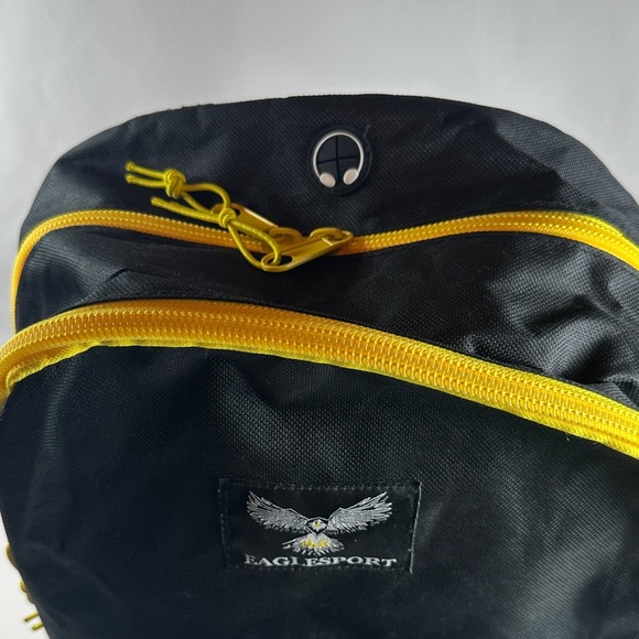 EagleSport Black and Yellow 18in Backpack - Picture 7 of 11